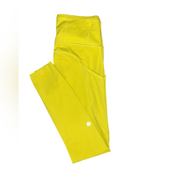 lululemon athletica Pants - Lululemon Fast and Free Leggings – Size 4 (Greenish Yellow, Non-Reflective)